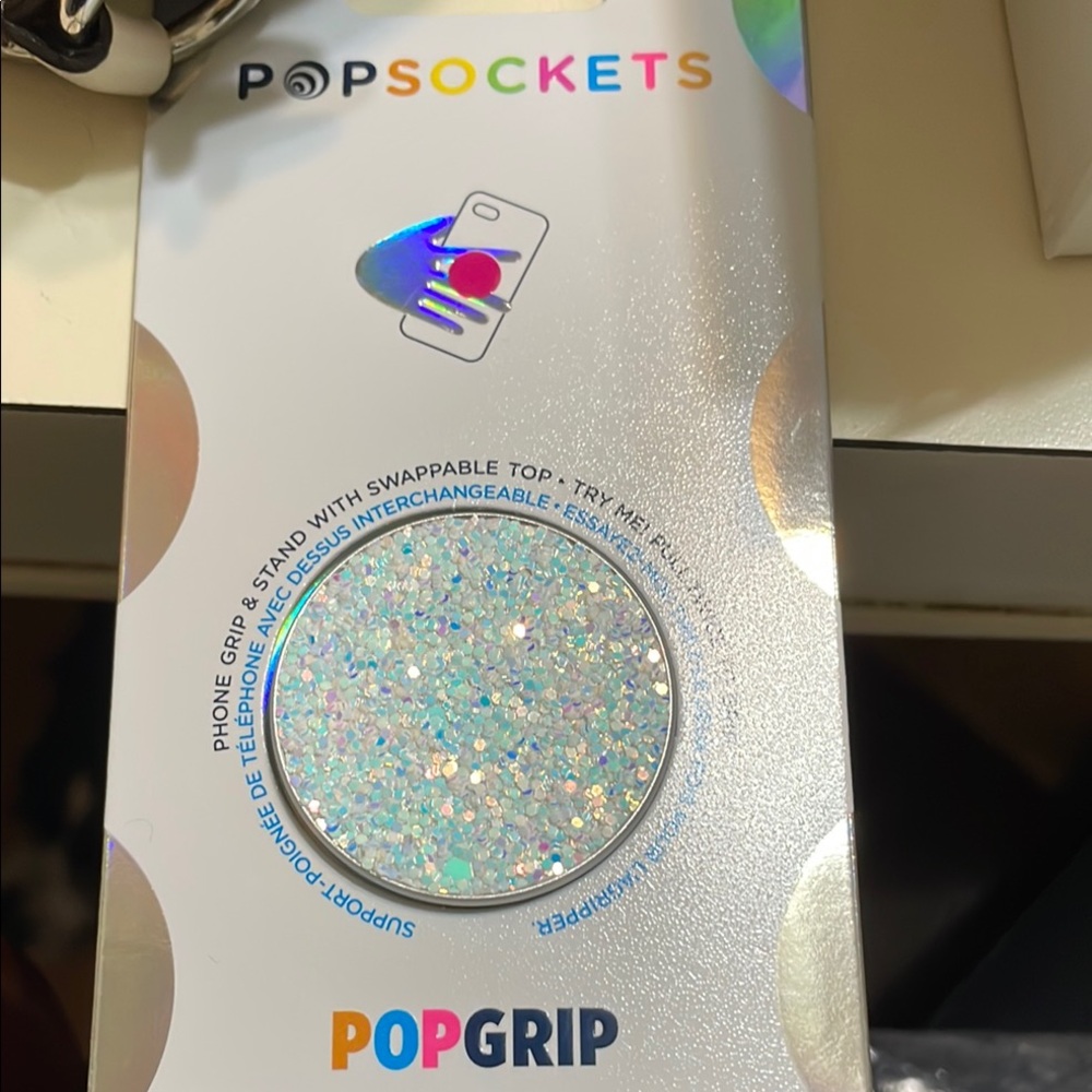 Popsockets PopGrip with Glitter Design